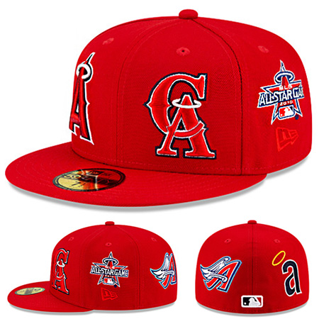 New Era Anaheim Angels Fitted Hat MLB 2002 World Series Side Patch Classic  Cap