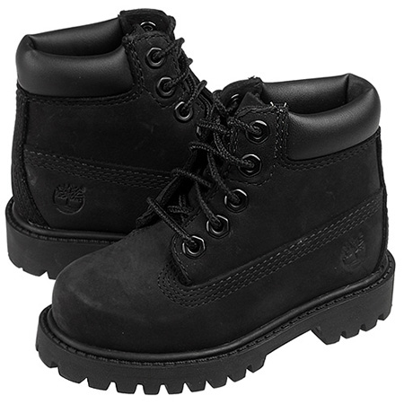 girl black timberland boots