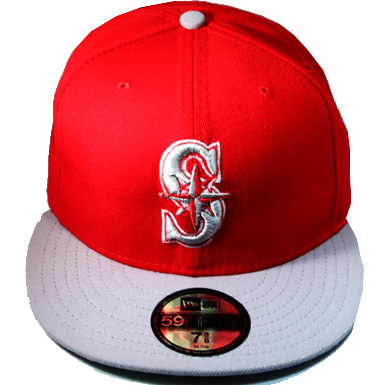 red mlb fitted