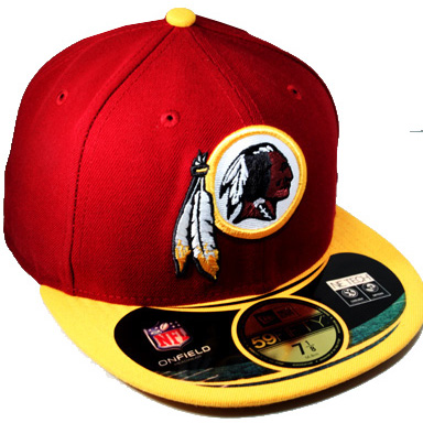 New Era NFL Washington Redskins Fitted Cap Hat w Camouflage 7 3/8 Deformed  - Juicy Lucy's Steakhouse