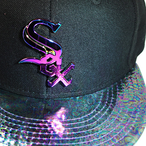 purple white sox hat