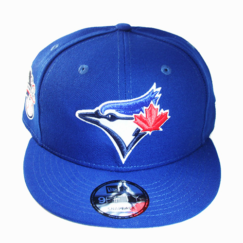 New Era Mlb Toronto Bluejays Snapback Hat With American League Side Patch Cap Booton