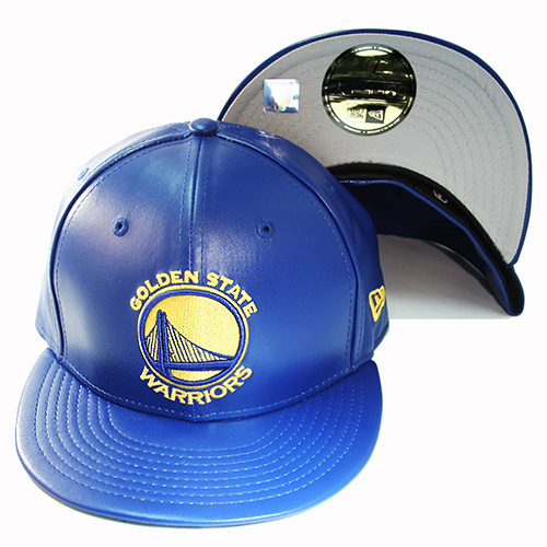 golden state warriors leather hat