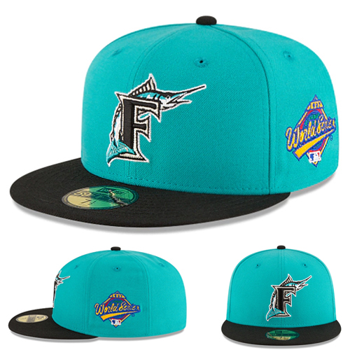 turquoise marlins hat