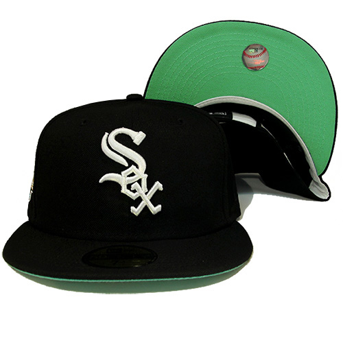 white sox fitted green underbrim